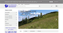 Desktop Screenshot of dalekohledy.com